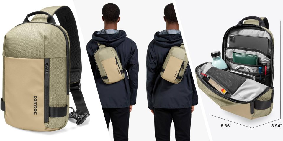 A man wearing a backpack