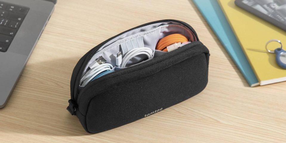 A black bag with wires in it