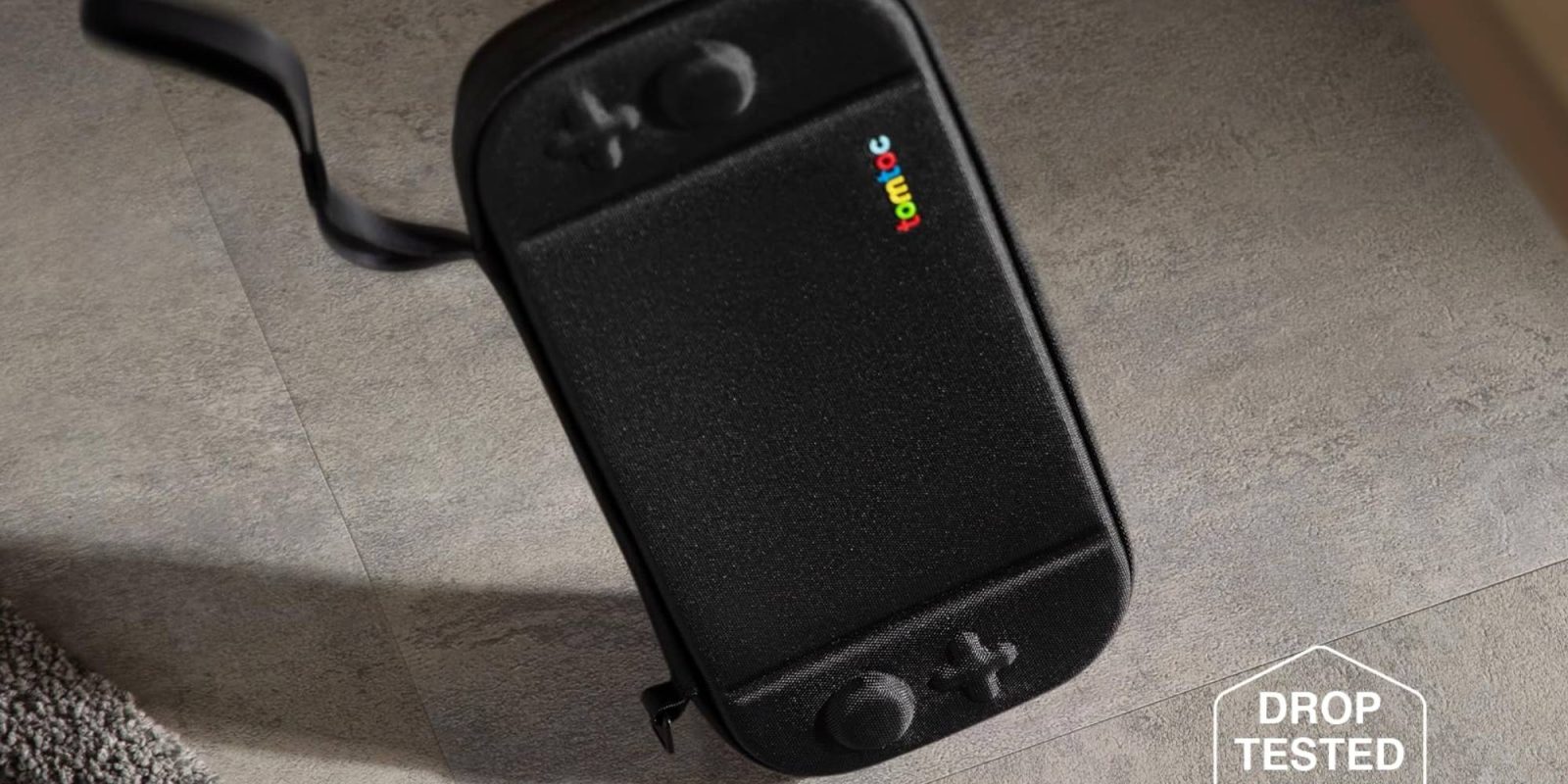 A black case with buttons and joysticks