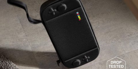 A black case with buttons and joysticks