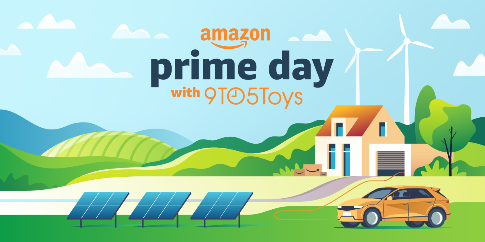 A solar panels and a house