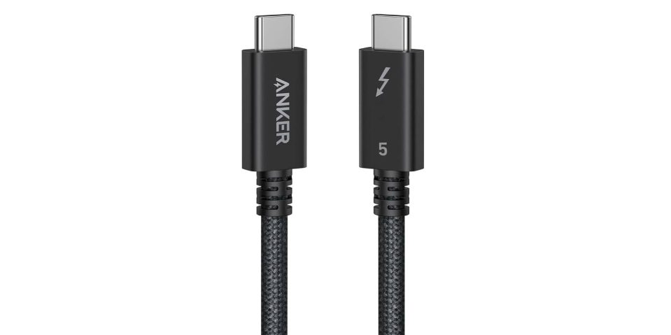 A close up of a cable