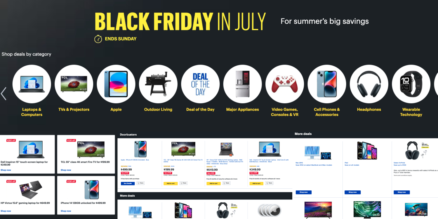 Best Buy Black Friday in July now live