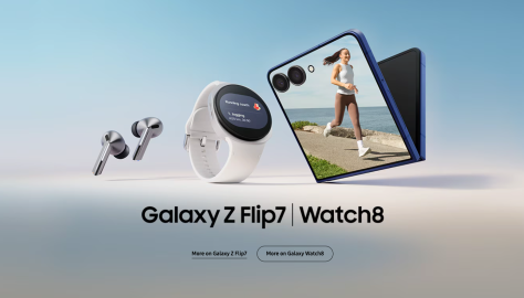 A cell phone and a smart watch