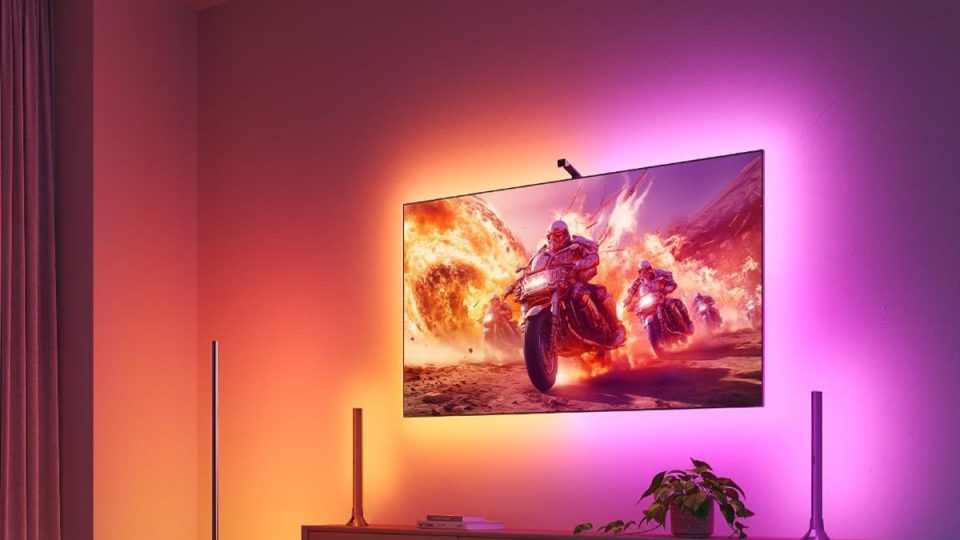A tv on the wall