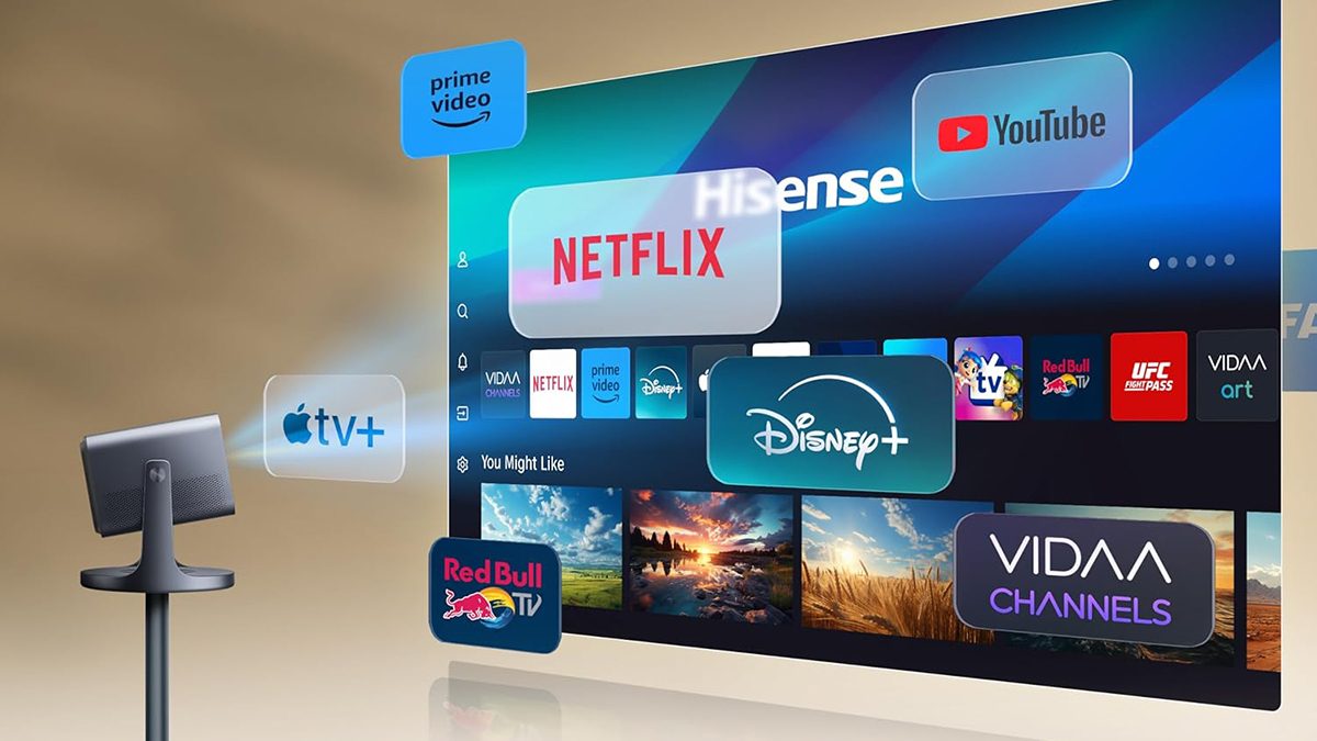 A screen shot of a television