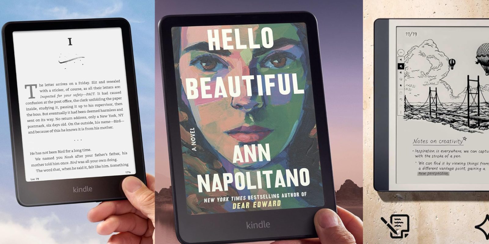 A person holding a tablet