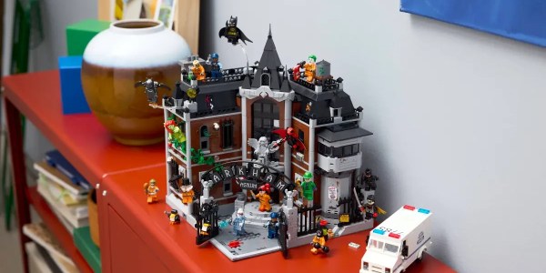 A toy building with legos