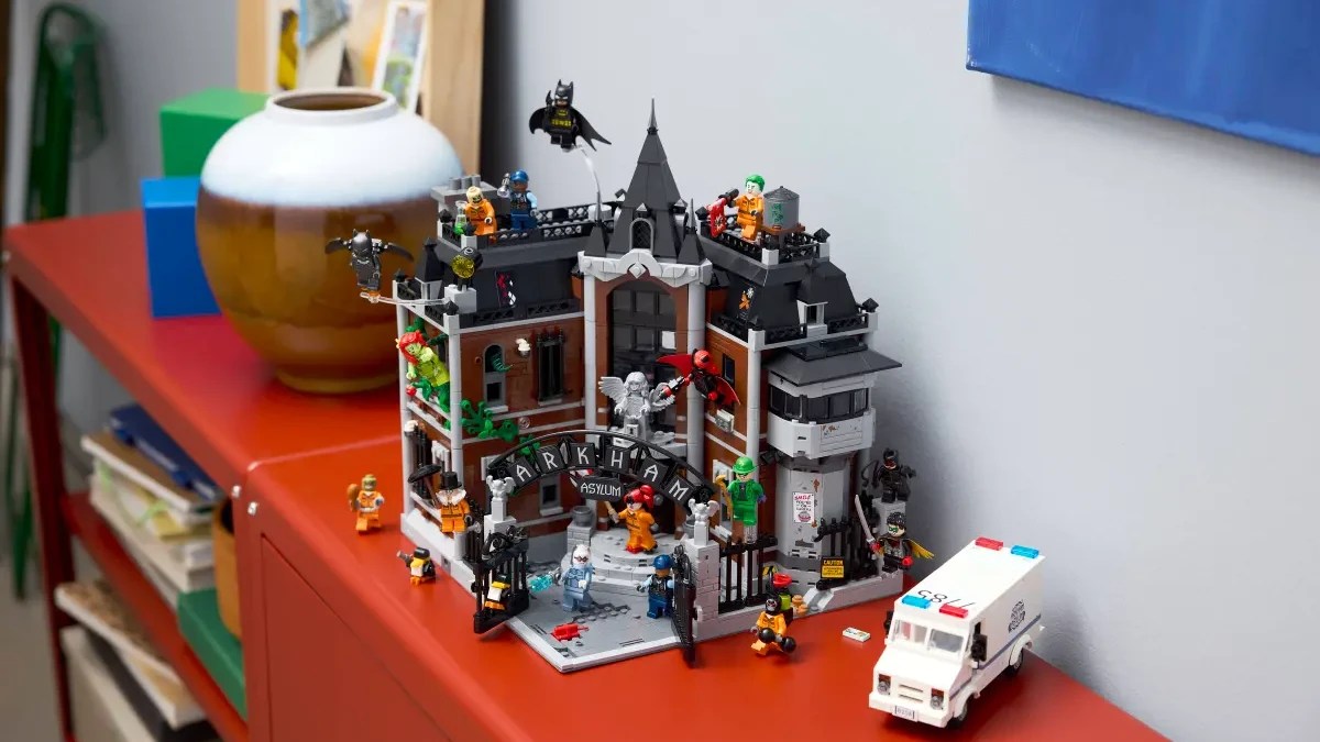 A toy building with legos
