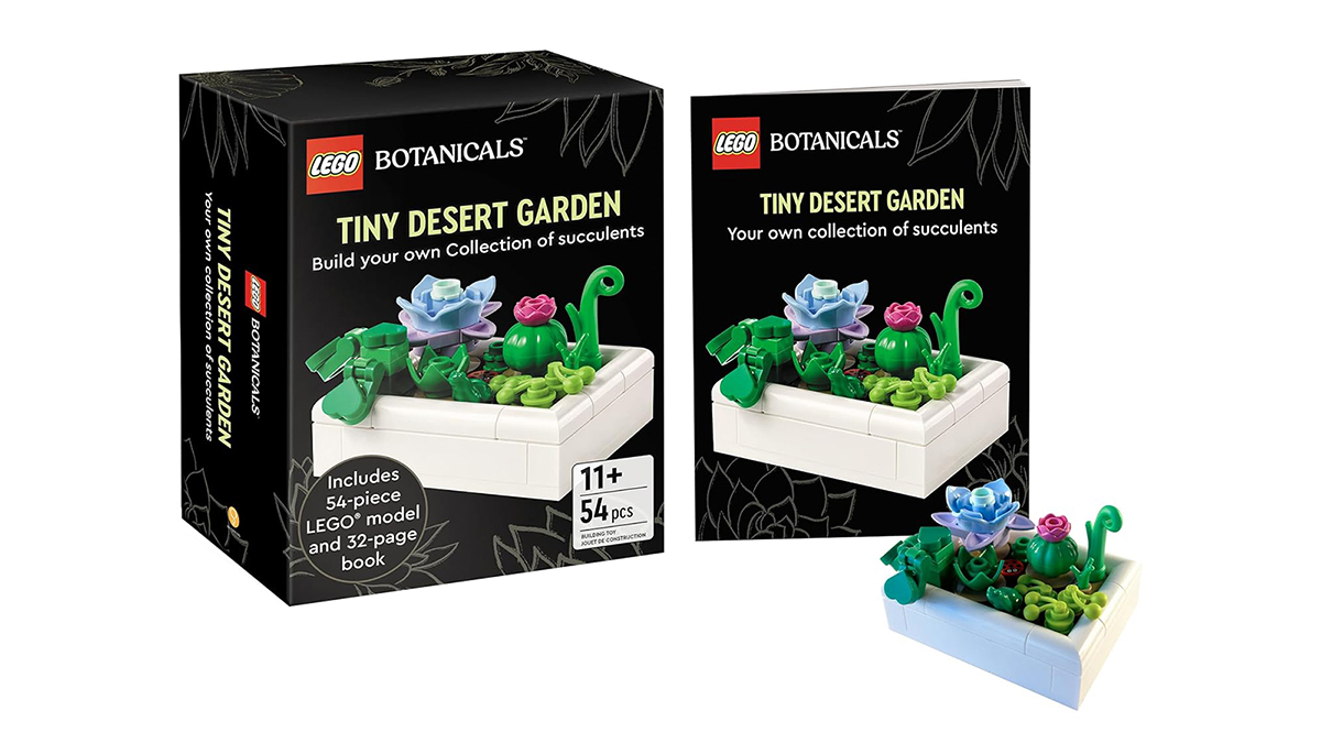 A box with a planter and a box with a flower