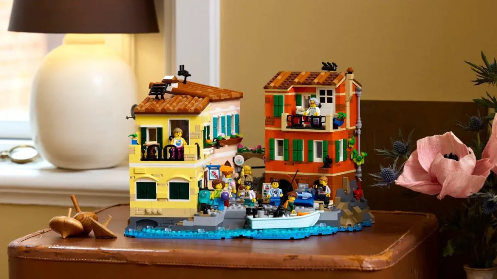 LEGO Ideas' Italian Riviera set on a table