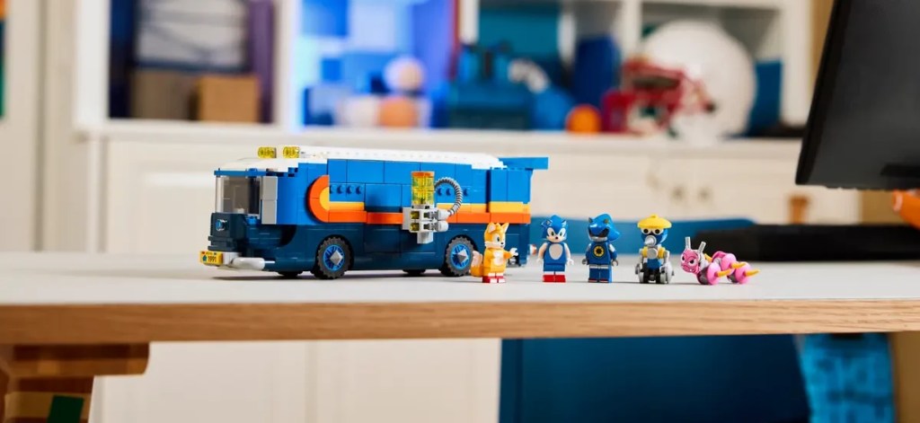 LEGO Sonic Command Truck set ona table