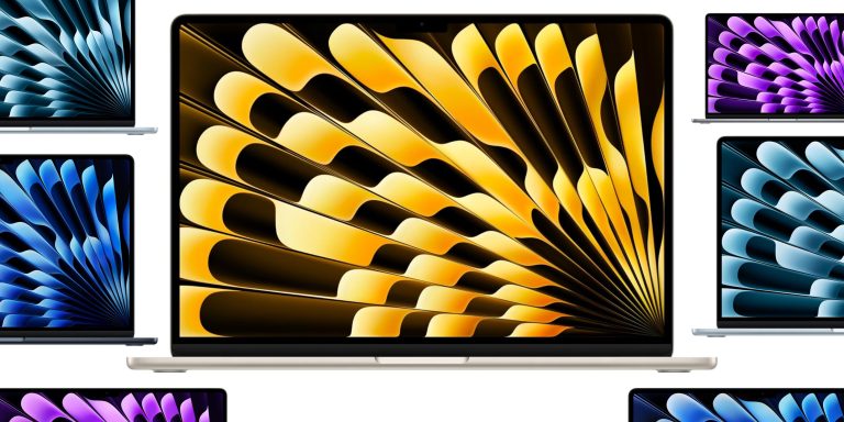 A computer screen with a yellow and black design