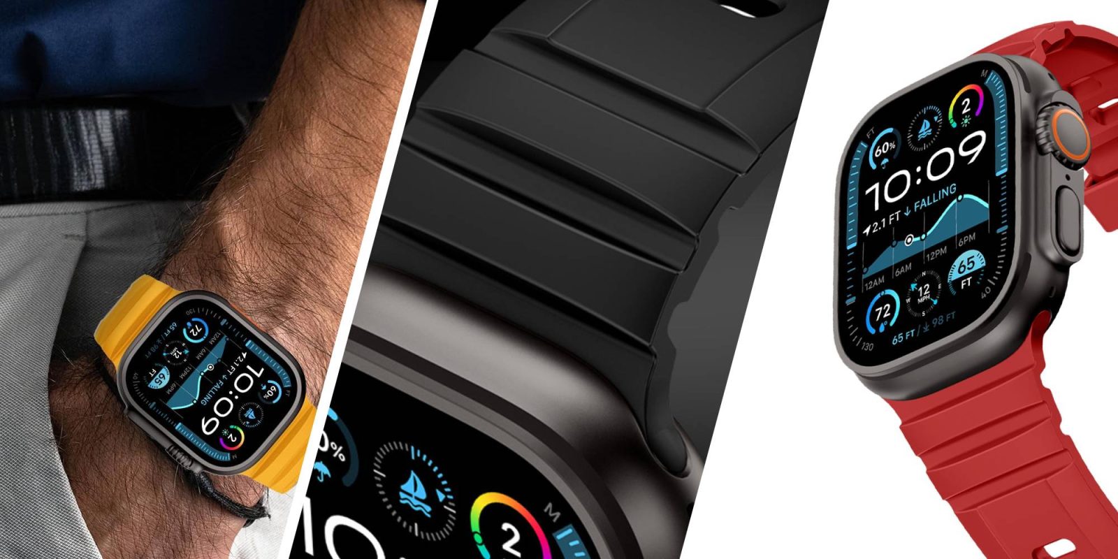 A close up of a smart watch