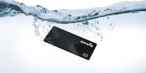 A card in the water