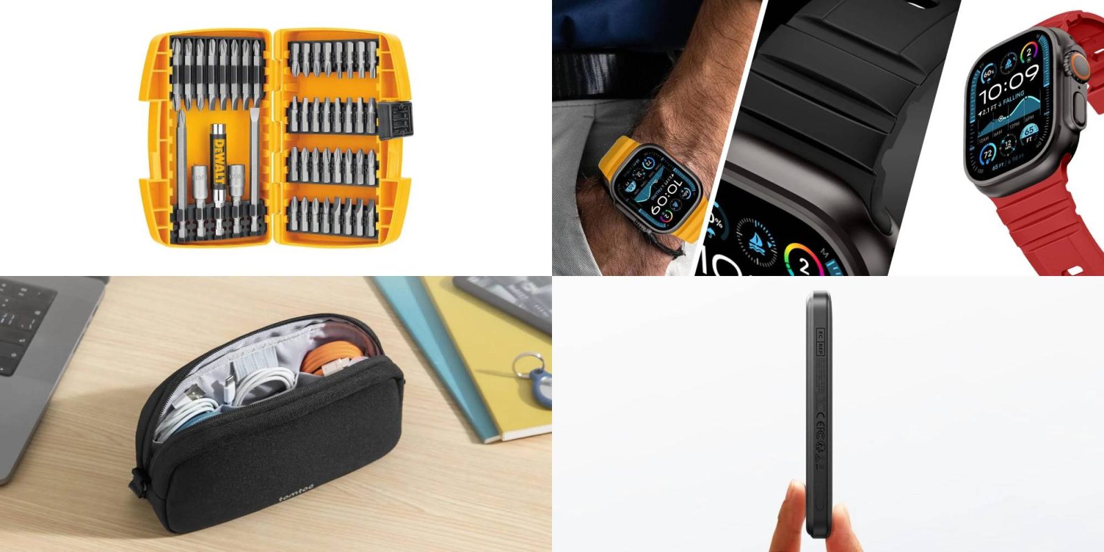 A collage of different electronic devices