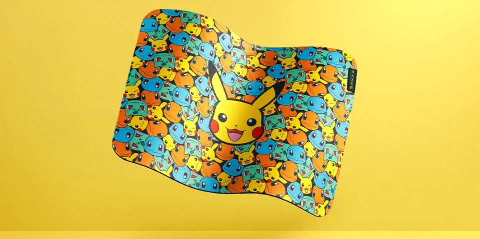 A colorful cartoon character on a mouse pad