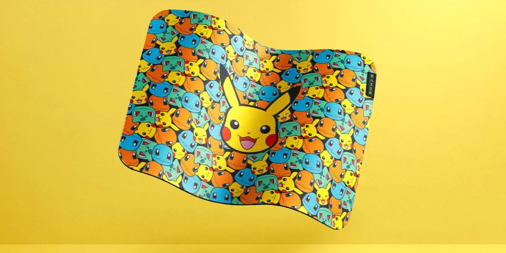 A colorful cartoon character on a mouse pad