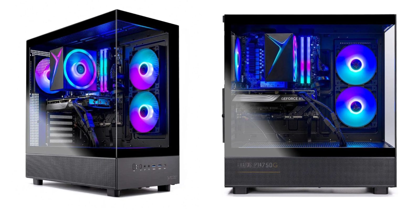Image showing renders of a Skytech Azure gaming PC.