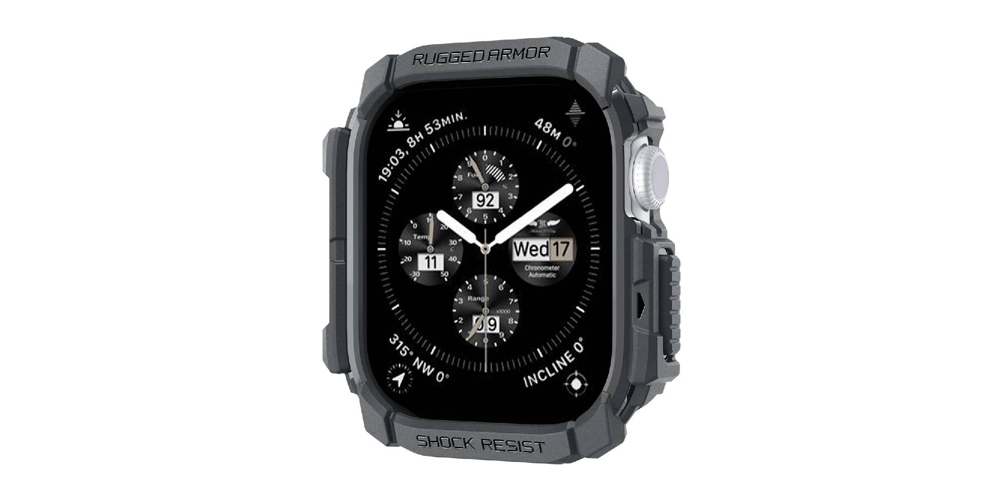 A close up of a watch