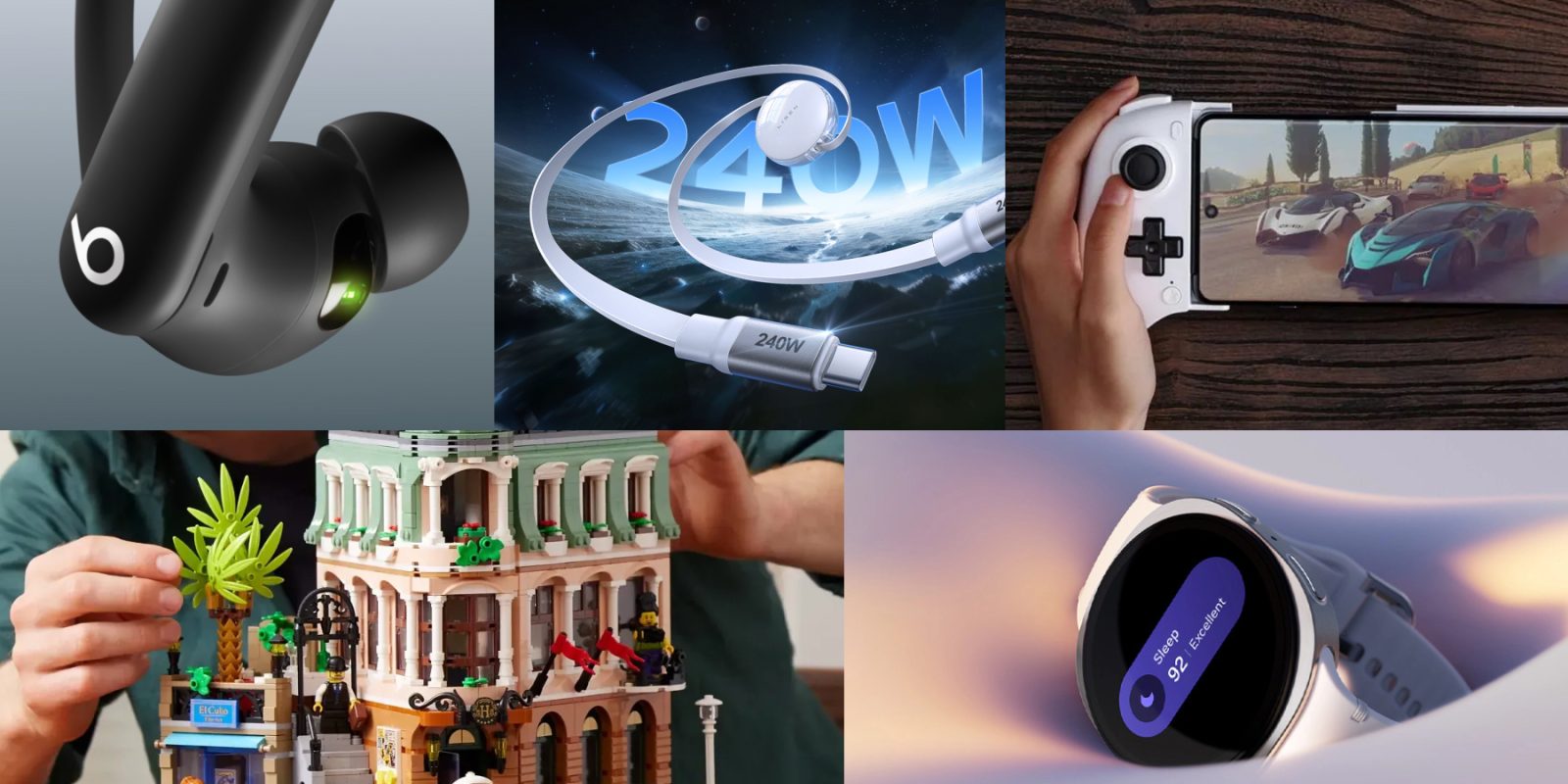 A collage of different objects