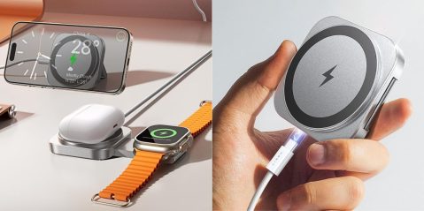 Image showing renders of LISEN's 2-in-1 MagSafe charger.