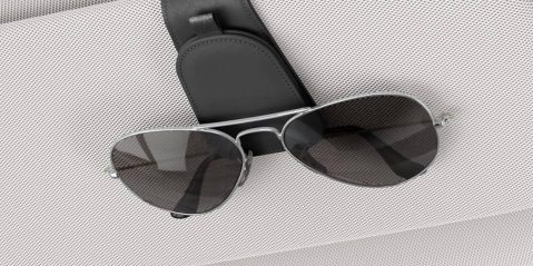 A sunglasses on a case