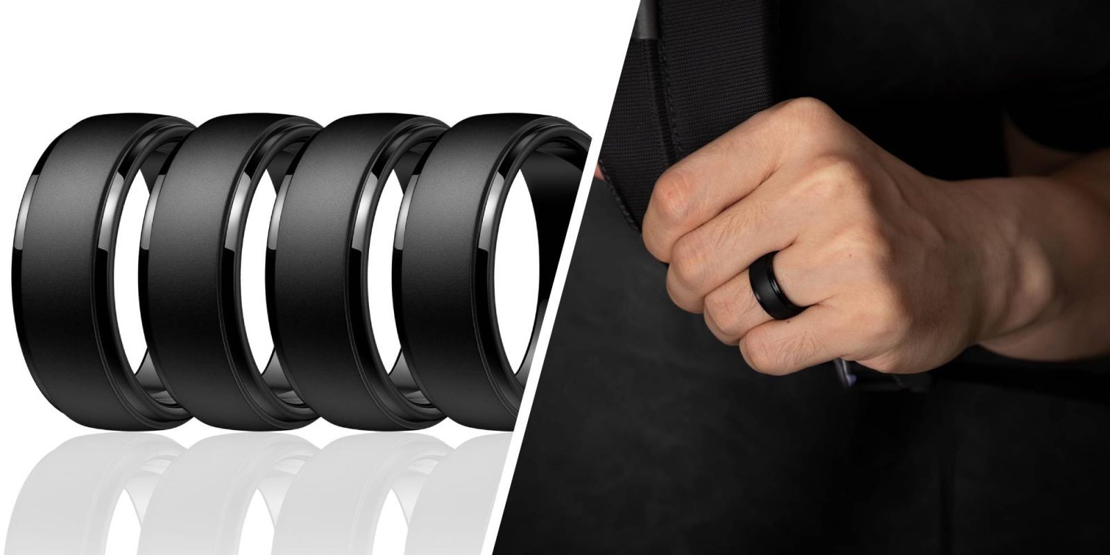 A hand with a ring on a ring