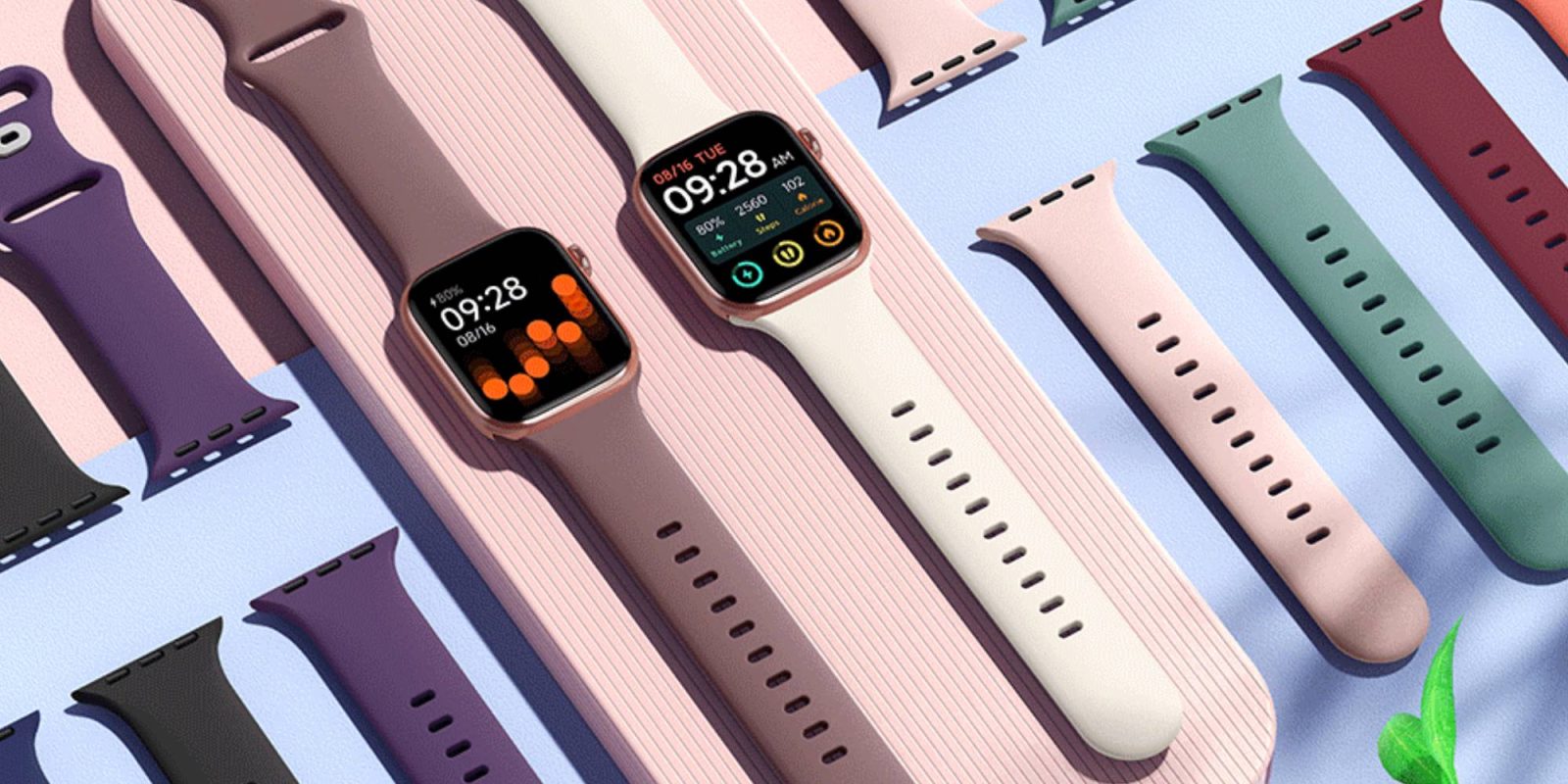 A group of smart watches