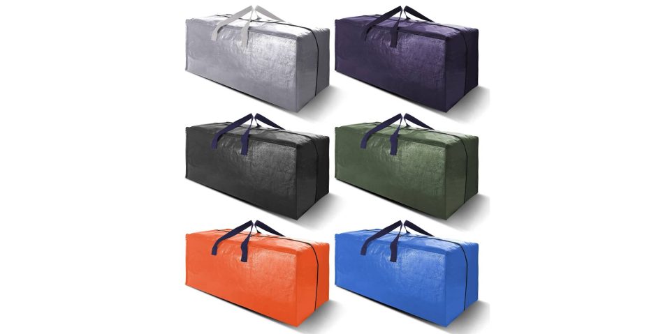 A group of bags with handles