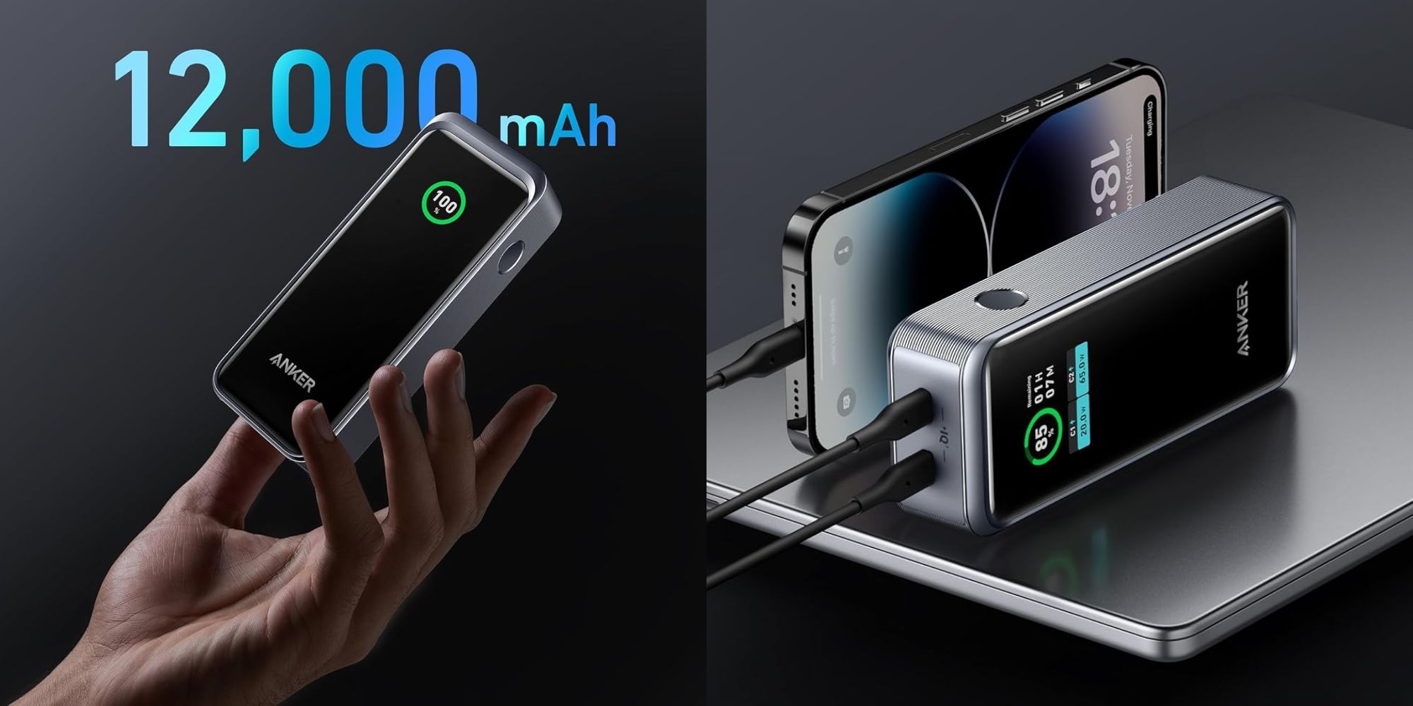 Image showing renders of Anker's 12,000mAh Prime powerbank.