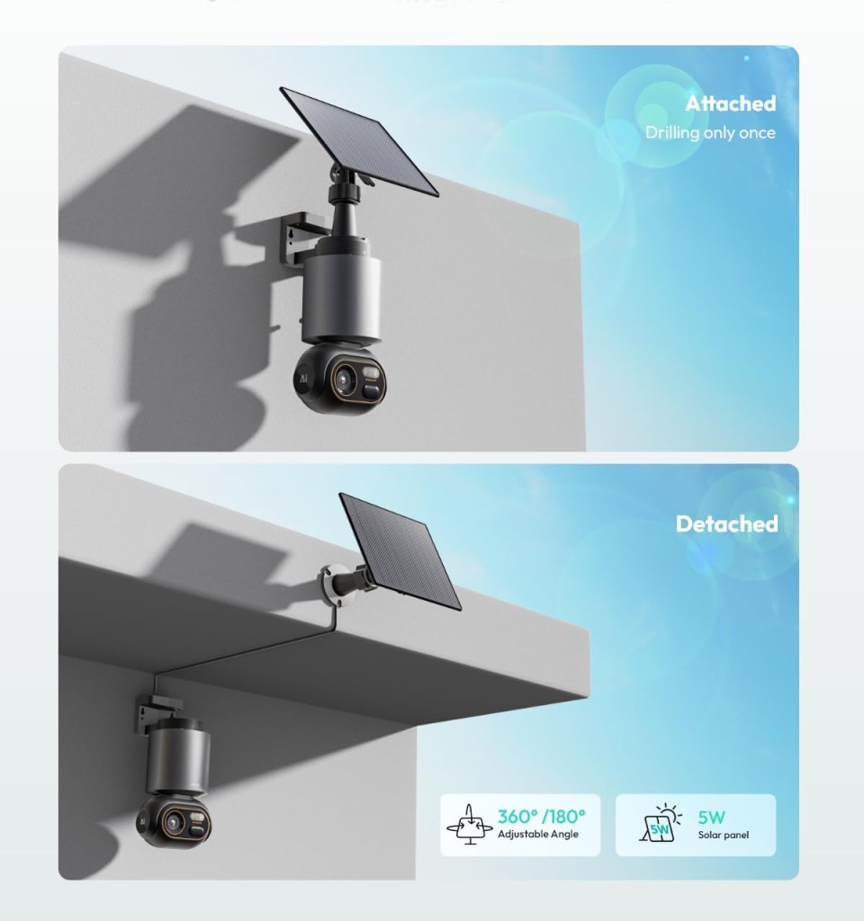 A camera attached to a wall