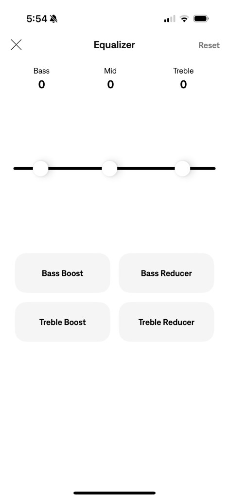 A screenshot of a music app
