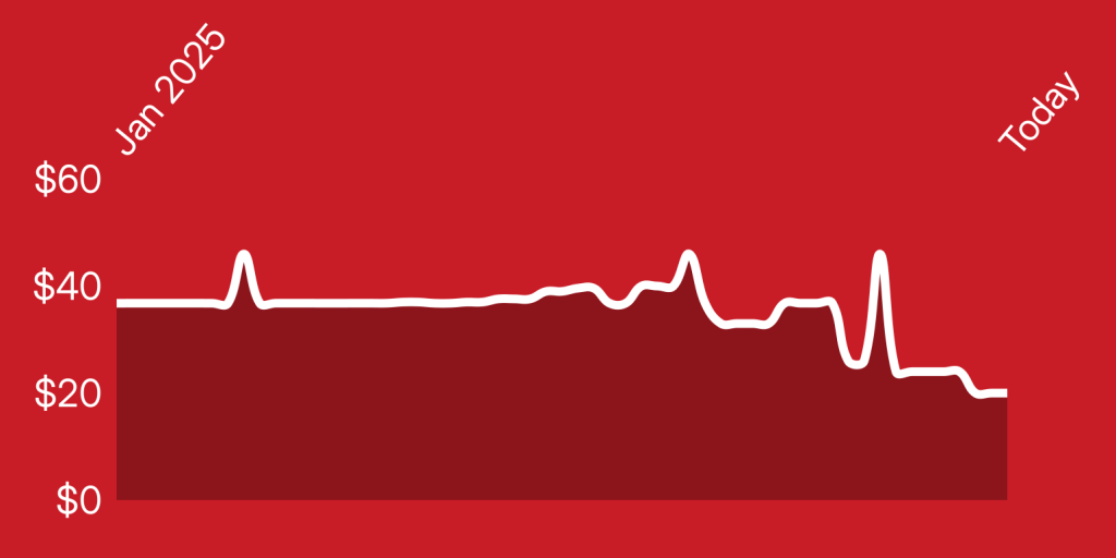 A line drawing of a heartbeat