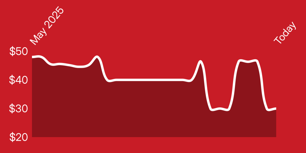 A line of a heartbeat