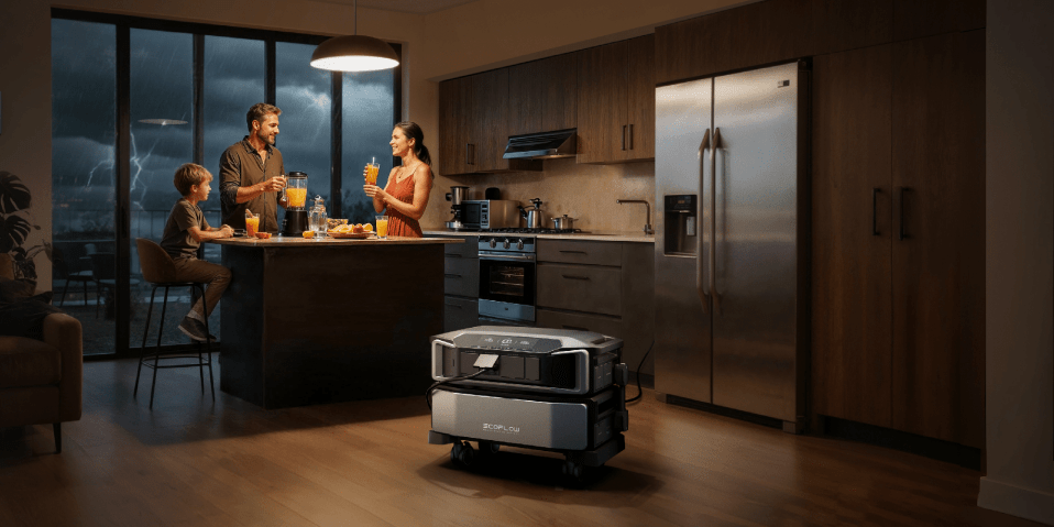 A man and woman in a kitchen