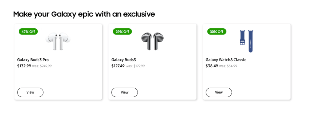 A screenshot of a product