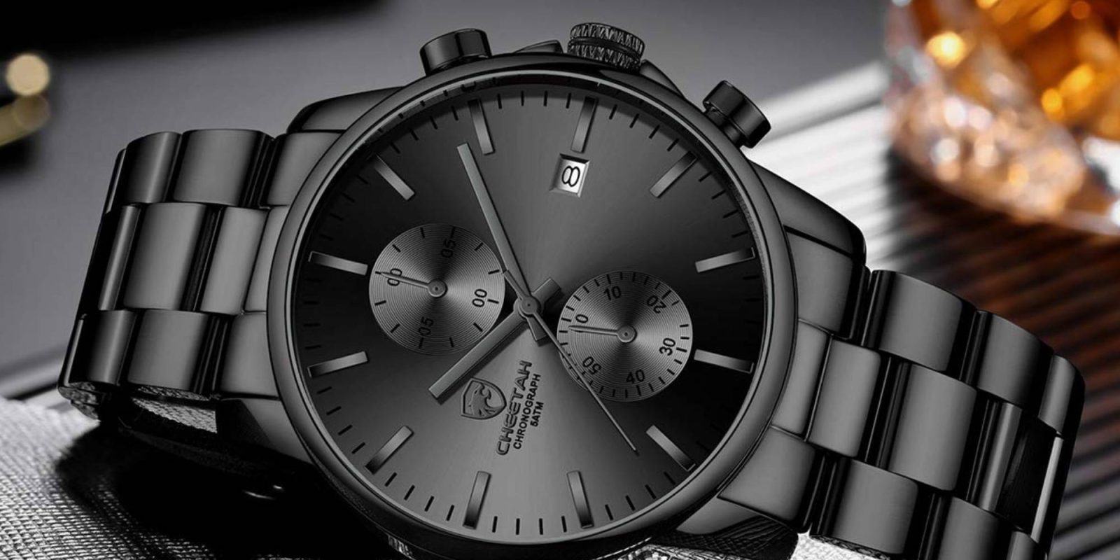 A close up of a watch