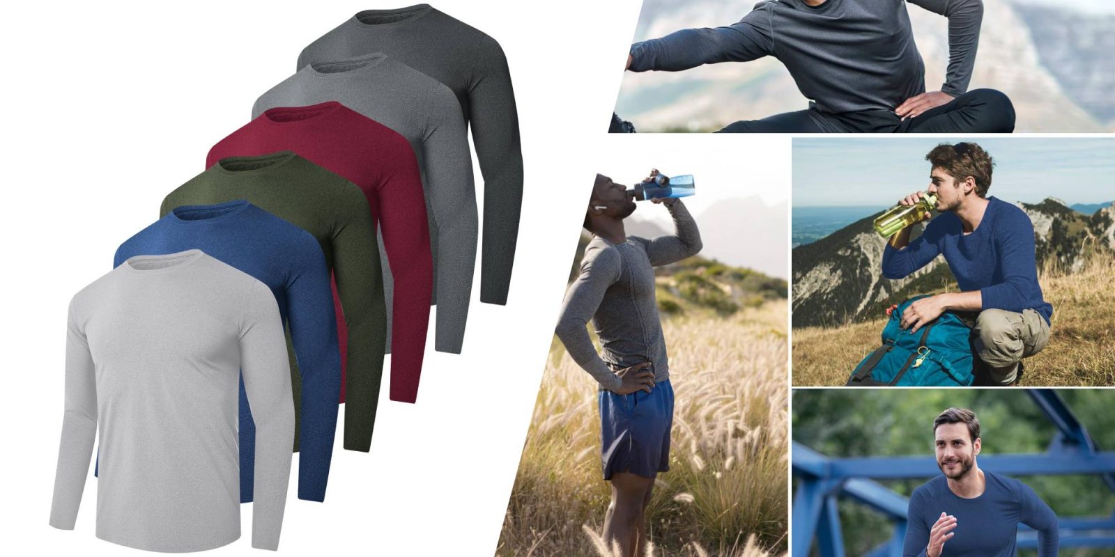 A collage of different men's clothing