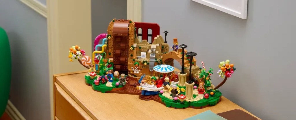 A toy building blocks on a table