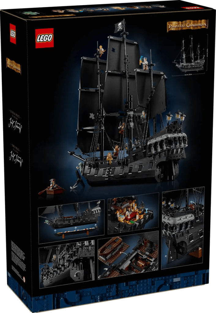 A box with a black pirate ship