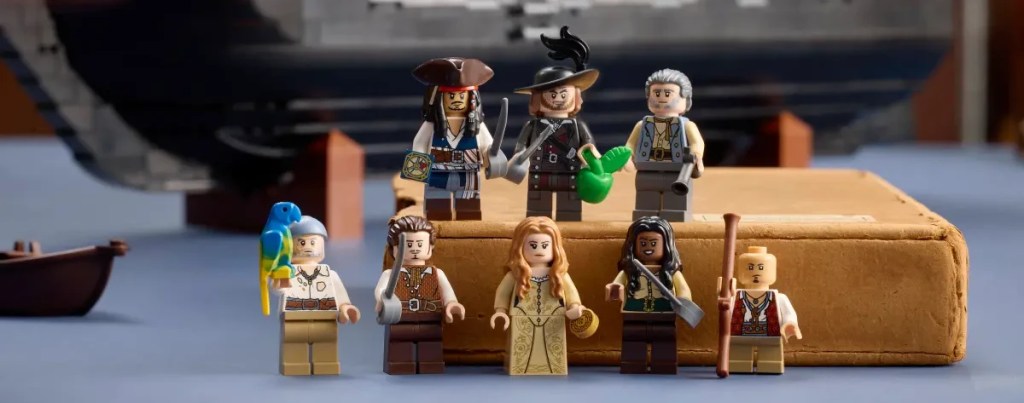 A group of lego pirates