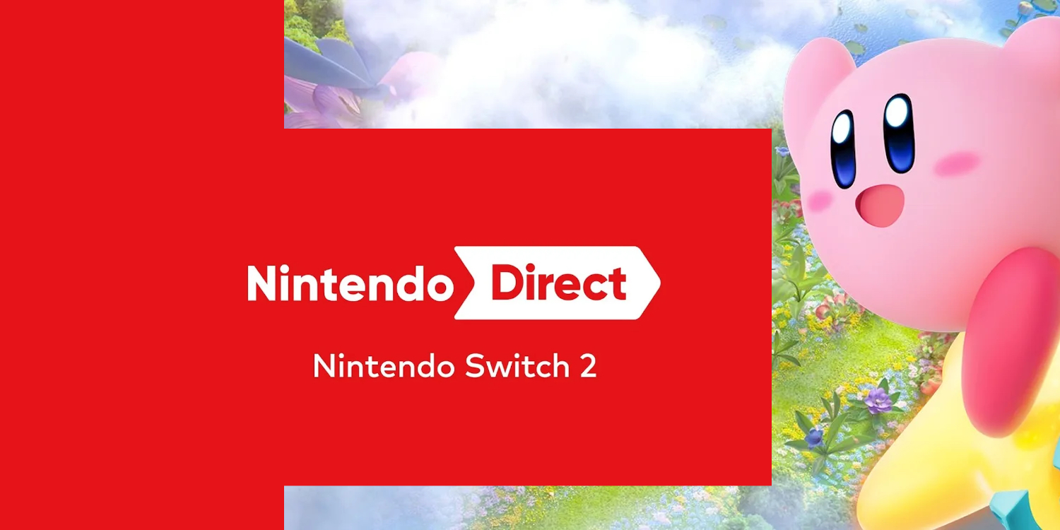 A red rectangular sign with white text and balloons