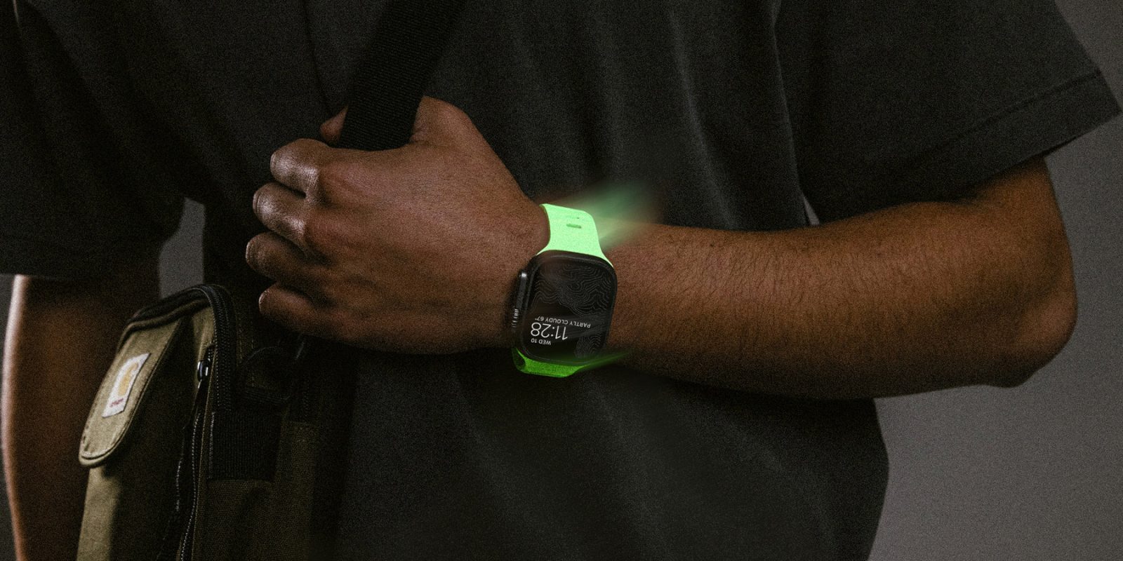 A person wearing a watch