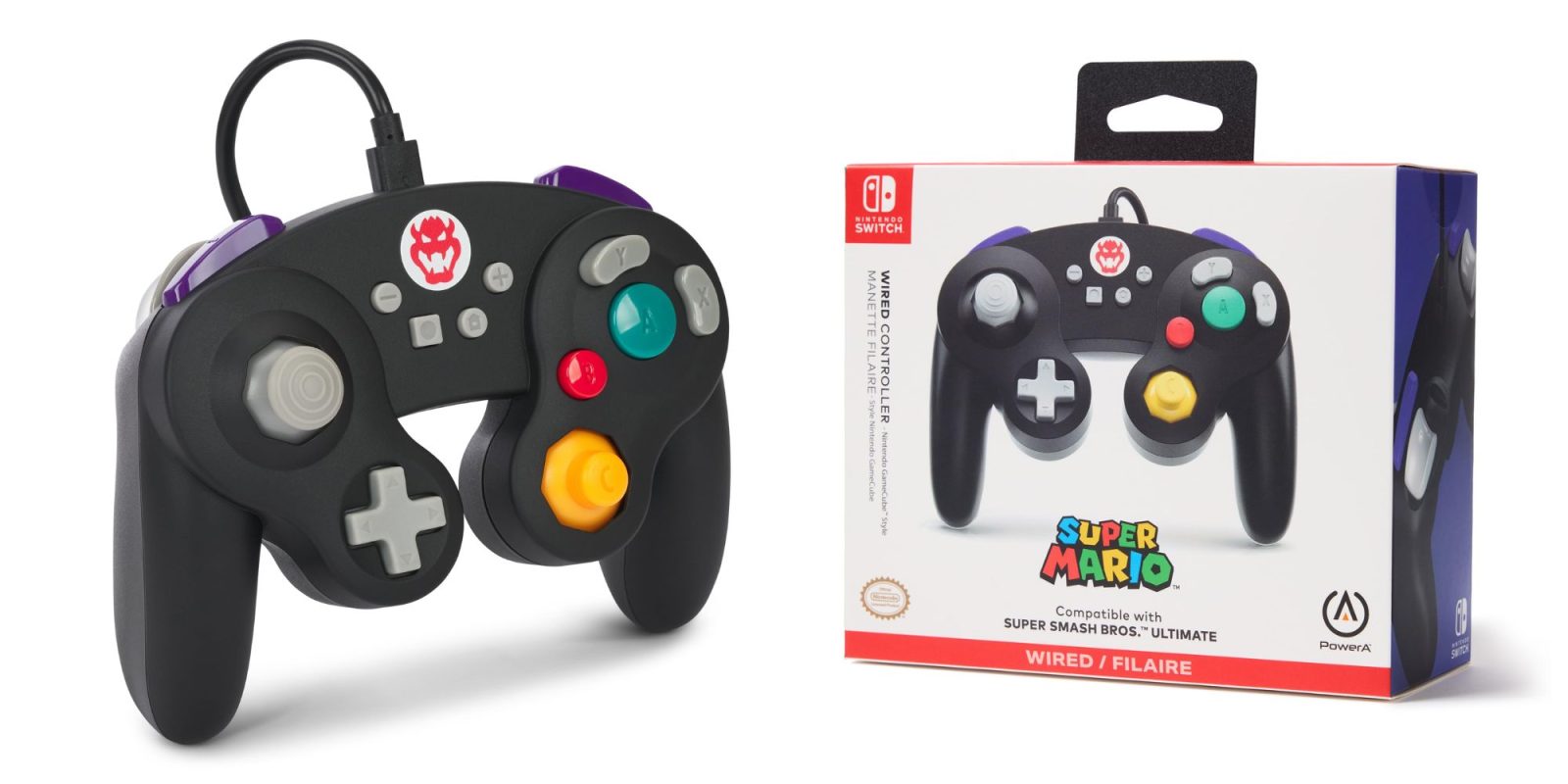 Image showing renders of PowerA GameCube-style Switch controller.