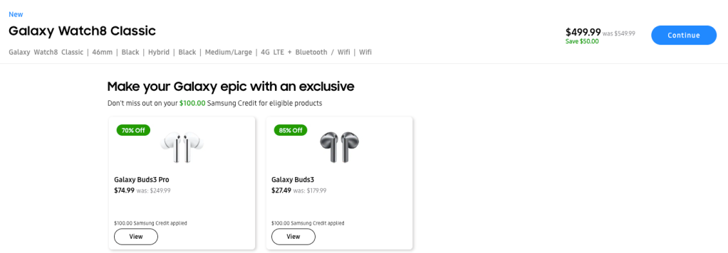 A screenshot of a product