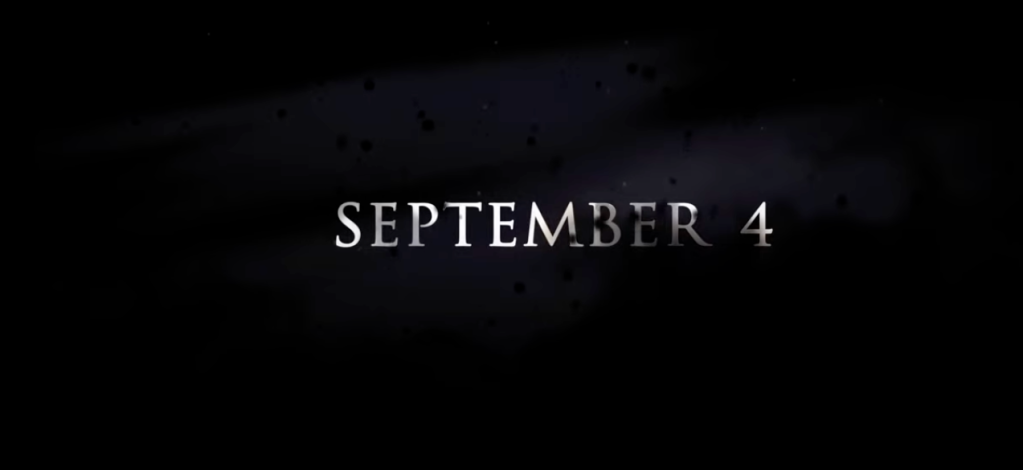 A black background with white text