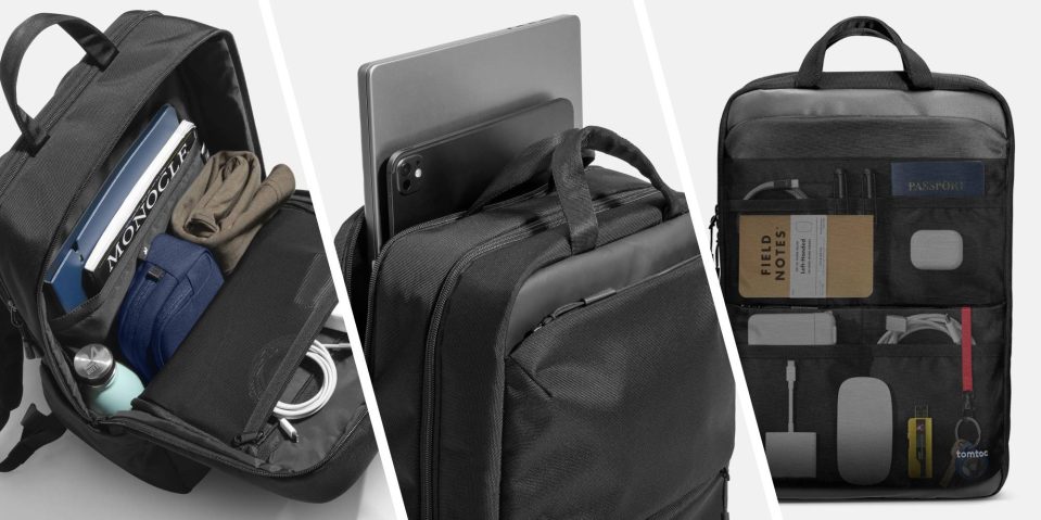 A collage of different bags