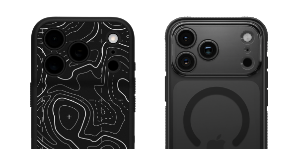 A back and side view of a cell phone