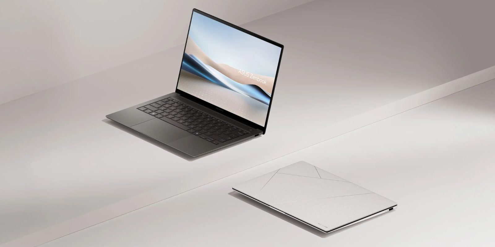 Image showing a render of ASUS' Zenbook S 14 Copilot+ PC.